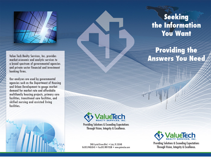ValueTech 3-fold Brochure Brochure Front and back
